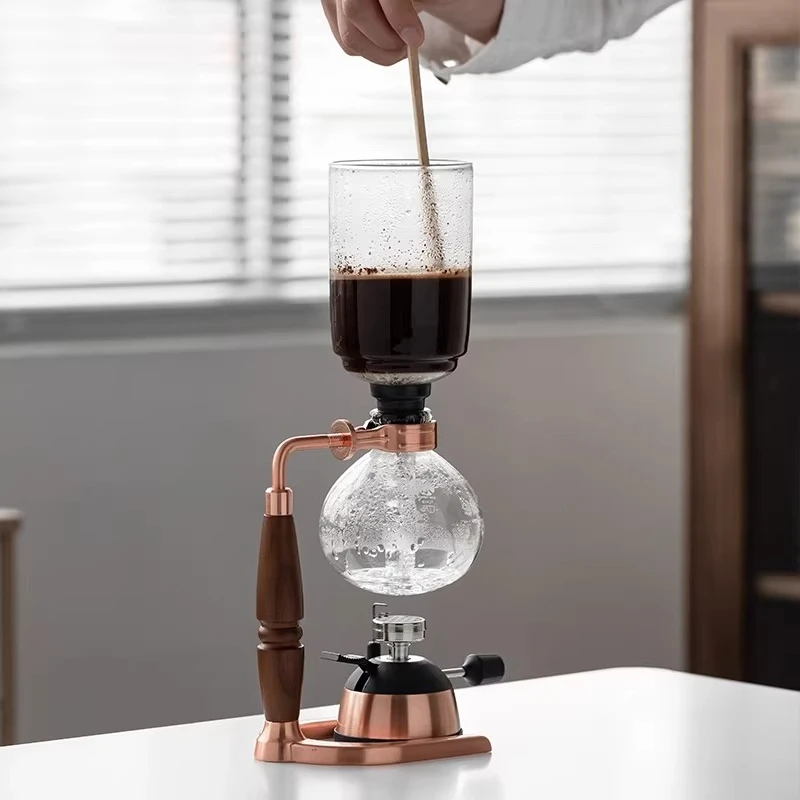 Siphon coffee pot set Household gas stove heating glass coffee machine Manual coffee making utensils
Siphon coffee pot set Household gas stove heating glass coffee machine Manual coffee making utensils