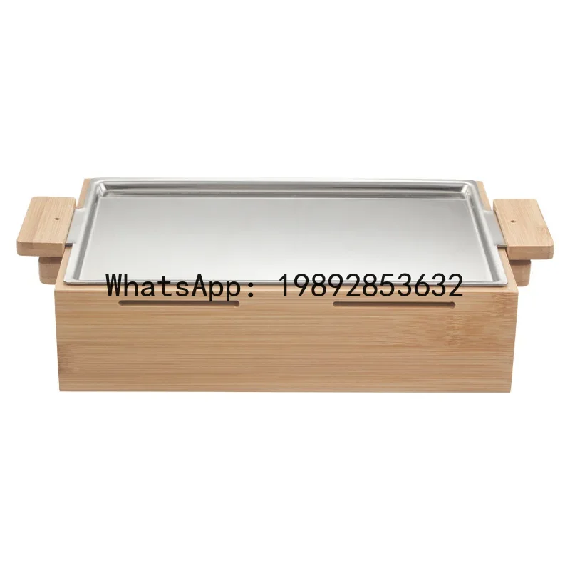 KG commercial wooden house grill hot skewer stainless steel non-stick baking pan thermal insulation skewer solid
KG commercial wooden house grill hot skewer stainless steel non-stick baking pan thermal insulation skewer solid