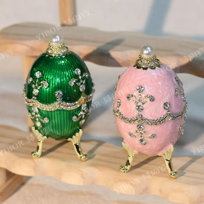 Easter egg metal handicraft home creative decoration European jewelry box business gift ornament
Easter egg metal handicraft home creative decoration European jewelry box business gift ornament