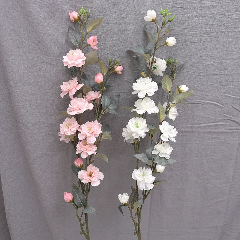 New Camellia Artificial Flower Branch with Leaves Home Table Living Room Decoration Wedding Autumn Silk flores artificiales
New Camellia Artificial Flower Branch with Leaves Home Table Living Room Decoration Wedding Autumn Silk flores artificiales
