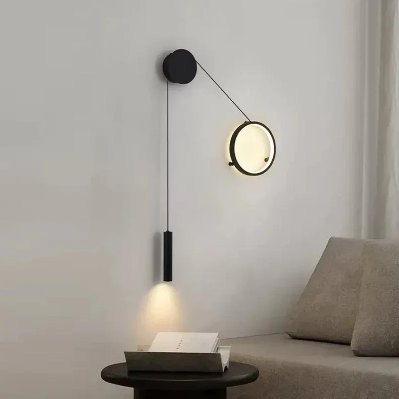 Creative LED Wall Lamp Bedroom Bedside Eye Protection Wall Sconce Modern Living Room Background Black Wall Light Indoor Lighting
Creative LED Wall Lamp Bedroom Bedside Eye Protection Wall Sconce Modern Living Room Background Black Wall Light Indoor Lighting