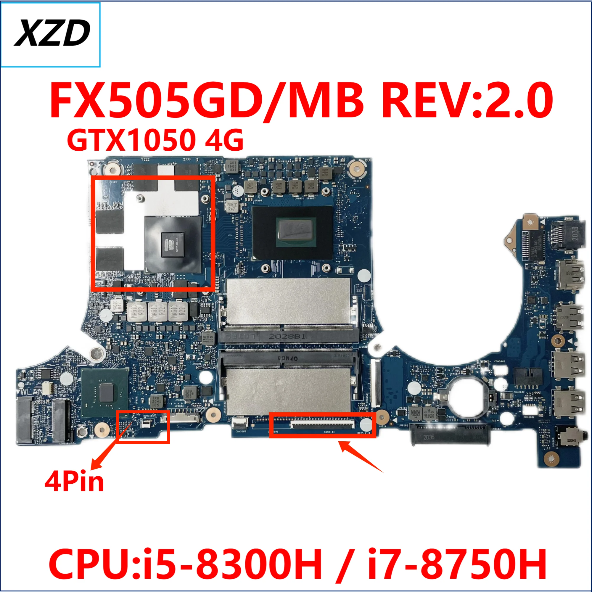 Материнская плата FX505GD для ASUS FX505G FX505GE FX705GD FX705GE MW505G PX505G FX86F Материнская плата для ноутбука i5 i7 8-го поколения 100% тест ОК
Материнская плата FX505GD для ASUS FX505G FX505GE FX705GD FX705GE MW505G PX505G FX86F Материнская плата для ноутбука i5 i7 8-го поколения 100% тест ОК
