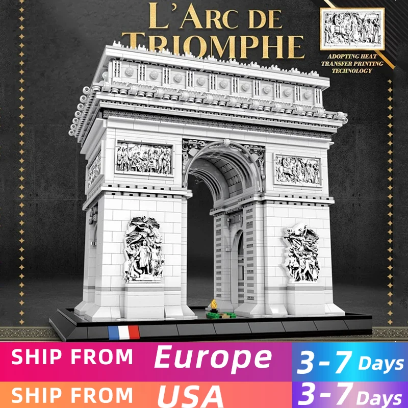 3718PCS Arc de Triomphe Model Building Blocks Paris landmark Building Bricks Desktop Decoration Diy Toys For Kids Holiday Gifts
3718PCS Arc de Triomphe Model Building Blocks Paris landmark Building Bricks Desktop Decoration Diy Toys For Kids Holiday Gifts