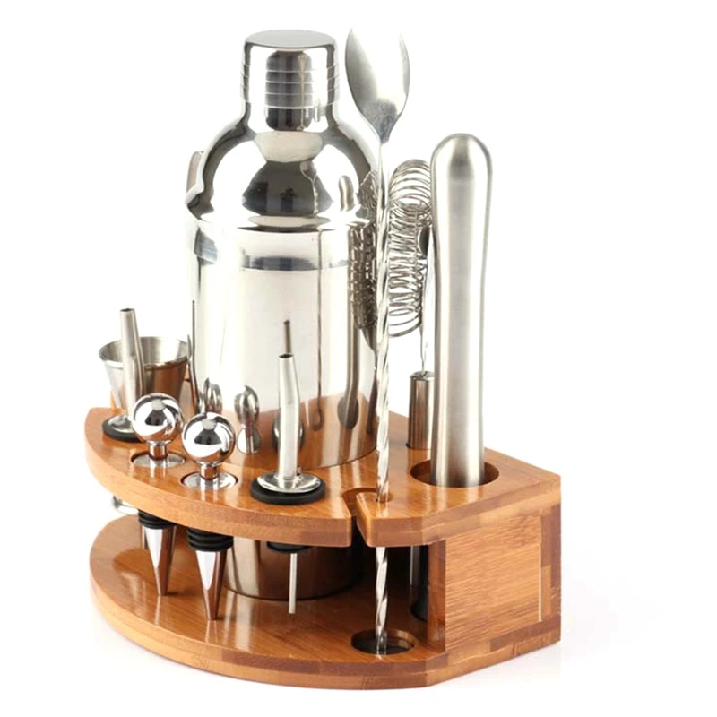 AB33-Cocktail Shaker Set, Cocktail Making Set 750Ml Stainless Steel Bar Tool Set Bartender Kit, Bar Accessories For Home Pub
AB33-Cocktail Shaker Set, Cocktail Making Set 750Ml Stainless Steel Bar Tool Set Bartender Kit, Bar Accessories For Home Pub
