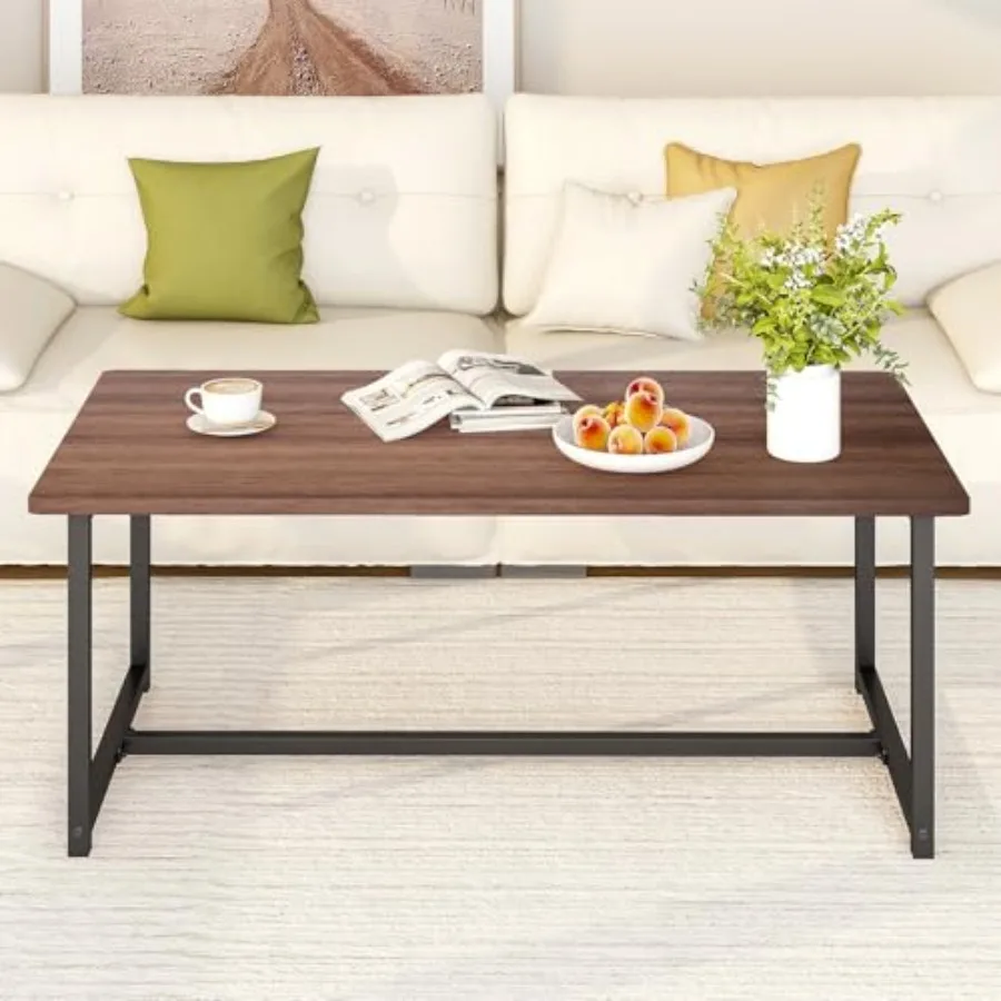 Coffee Tables Rectangular Center Table for Living Room Open Space Side Table with Metal Frame, Mid Century Modern Design, Easy
Coffee Tables Rectangular Center Table for Living Room Open Space Side Table with Metal Frame, Mid Century Modern Design, Easy