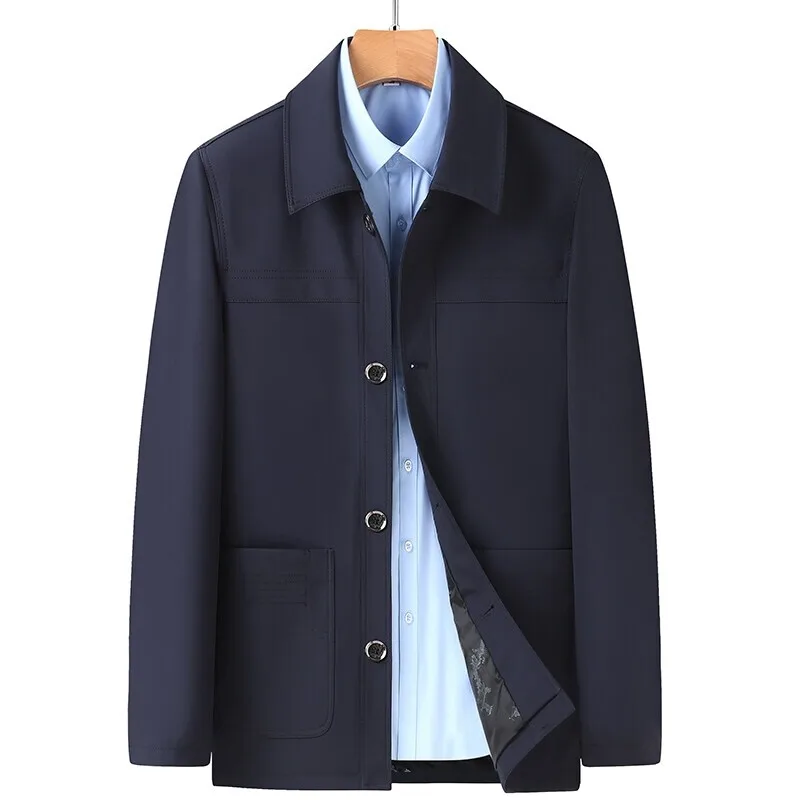 Spring Autumn Single Breasted Turn Down Collar Jackets Men Business Casual Outwear Coats Male Solid Color Daily Office Jacket
Spring Autumn Single Breasted Turn Down Collar Jackets Men Business Casual Outwear Coats Male Solid Color Daily Office Jacket