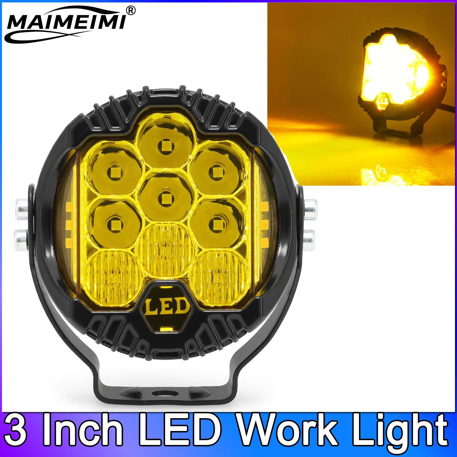 3inch Spotlights Automobile LED Sport Work Lamps Offroad 4X4 Vehicle Lights Driving Lamp Headlamp Yellow Truck Motorcycle Light
3inch Spotlights Automobile LED Sport Work Lamps Offroad 4X4 Vehicle Lights Driving Lamp Headlamp Yellow Truck Motorcycle Light