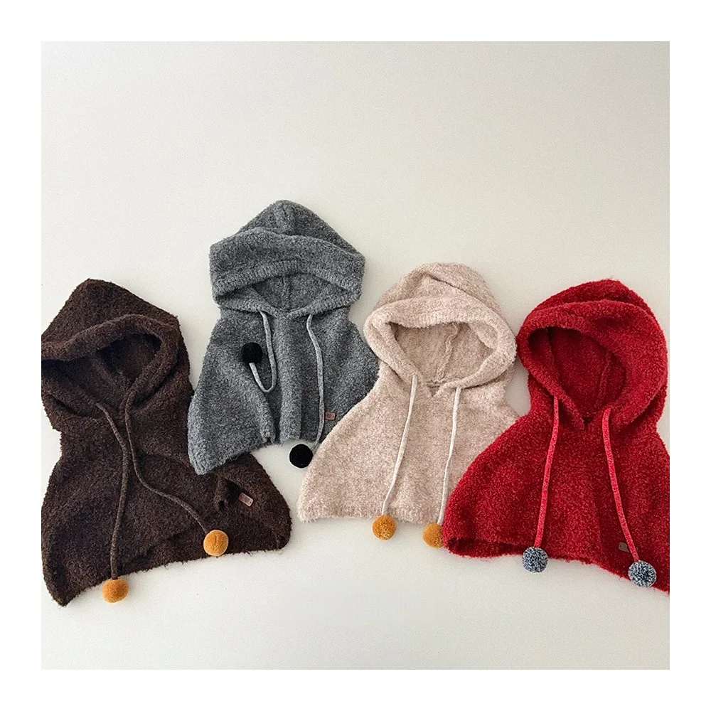 Kids Girl Boy Thicken Warm Hooded Knitted Cape Hat Children's Cozy Pom Pom Hooded Shawl Christmas Winter Outerwear Accessory
Kids Girl Boy Thicken Warm Hooded Knitted Cape Hat Children's Cozy Pom Pom Hooded Shawl Christmas Winter Outerwear Accessory