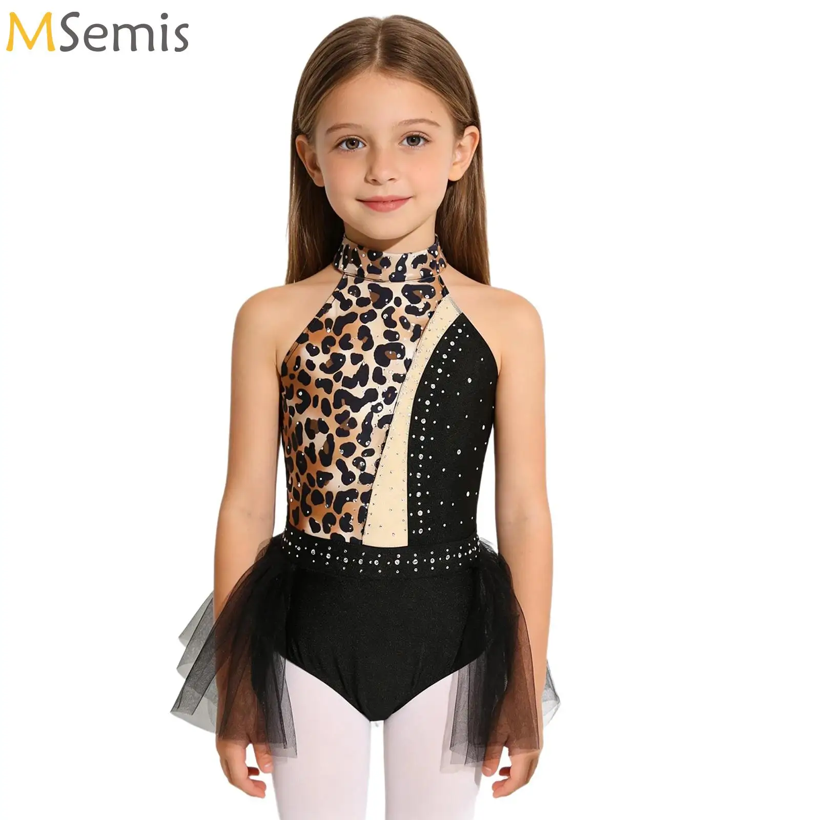 Kids Girls Leopard Rhinestone Ballet Jersey Leotard Dress Tights Bodysuit Rhythmic Gymnastics Figure Skating Dance Costume
Kids Girls Leopard Rhinestone Ballet Jersey Leotard Dress Tights Bodysuit Rhythmic Gymnastics Figure Skating Dance Costume