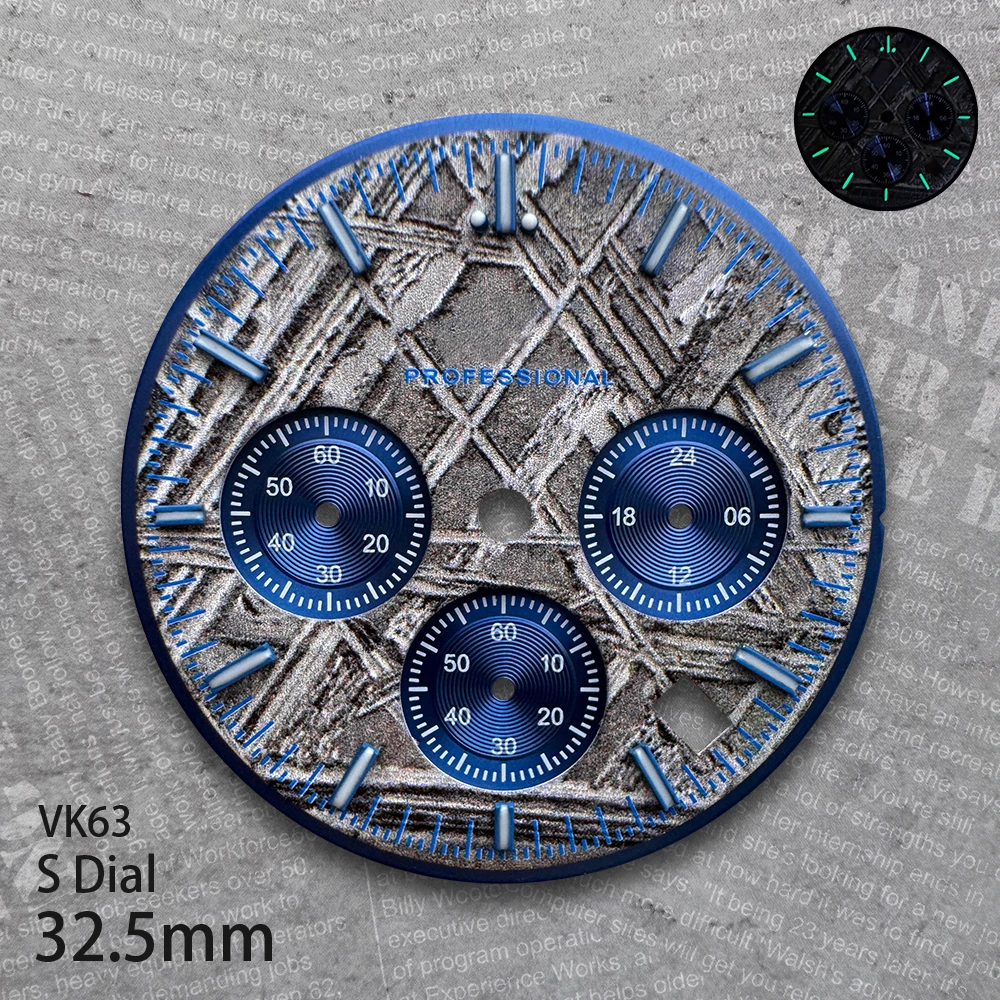 32.5mm Speeds S Dial Fit VK63 Movement Green/No Luminous High-Quality Quartz Watch Modification Accessories
32.5mm Speeds S Dial Fit VK63 Movement Green/No Luminous High-Quality Quartz Watch Modification Accessories