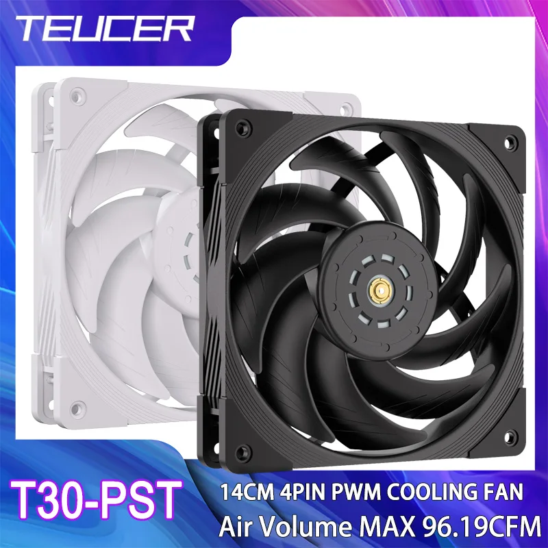 TEUCER 14CM 4PIN PWM Cooling Fan Air Volume MAX 96.19CFM Heatsink S-FDB Hydraulic Bearing Low Noise PC Case Fan For Game Compute
TEUCER 14CM 4PIN PWM Cooling Fan Air Volume MAX 96.19CFM Heatsink S-FDB Hydraulic Bearing Low Noise PC Case Fan For Game Compute