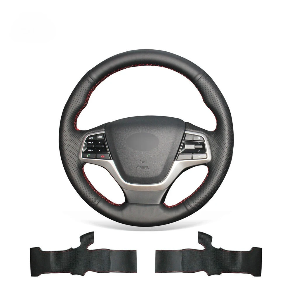 DIY Hand-Sewn Anti-Slip Black PU Leather Car Steering Wheel Cover Wrap for Hyundai Accent Elantra Auto Interior Accessories
DIY Hand-Sewn Anti-Slip Black PU Leather Car Steering Wheel Cover Wrap for Hyundai Accent Elantra Auto Interior Accessories