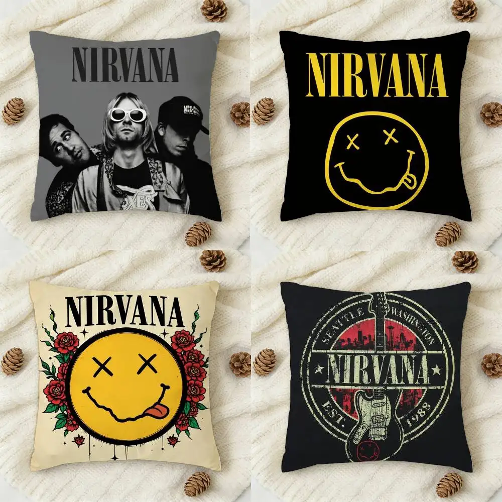 Band Nirvana Double-sided Printed Square Decorative Cushion Cover for Sofa Living Room Home Decor
Band Nirvana Double-sided Printed Square Decorative Cushion Cover for Sofa Living Room Home Decor