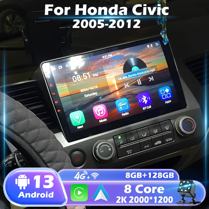 10 "Android 12 Auto Carplay автомобильная стереосистема для Honda Civic 8 2005-2012 мультимедийный плеер навигация GPS 2 Din 4G аудио DVD
10 "Android 12 Auto Carplay автомобильная стереосистема для Honda Civic 8 2005-2012 мультимедийный плеер навигация GPS 2 Din 4G аудио DVD