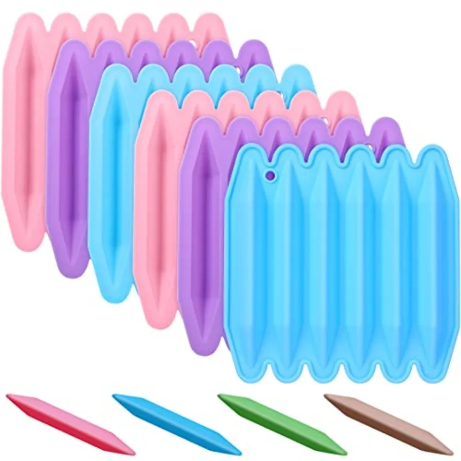 Nuogo 6 Pack Crayon Recycling Mold Silicone Crayon Triangular 3D Mold Reusable for DIY Wax Crayons Candle Melting Oven Safe Pen
Nuogo 6 Pack Crayon Recycling Mold Silicone Crayon Triangular 3D Mold Reusable for DIY Wax Crayons Candle Melting Oven Safe Pen