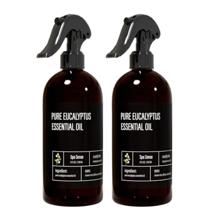 Pure Eucalyptus Oil Shower Mist and Steam Room Spray - Room Spray and Eucalyptus Spray for Shower - Premium Aromatherapy Eucaly
Pure Eucalyptus Oil Shower Mist and Steam Room Spray - Room Spray and Eucalyptus Spray for Shower - Premium Aromatherapy Eucaly