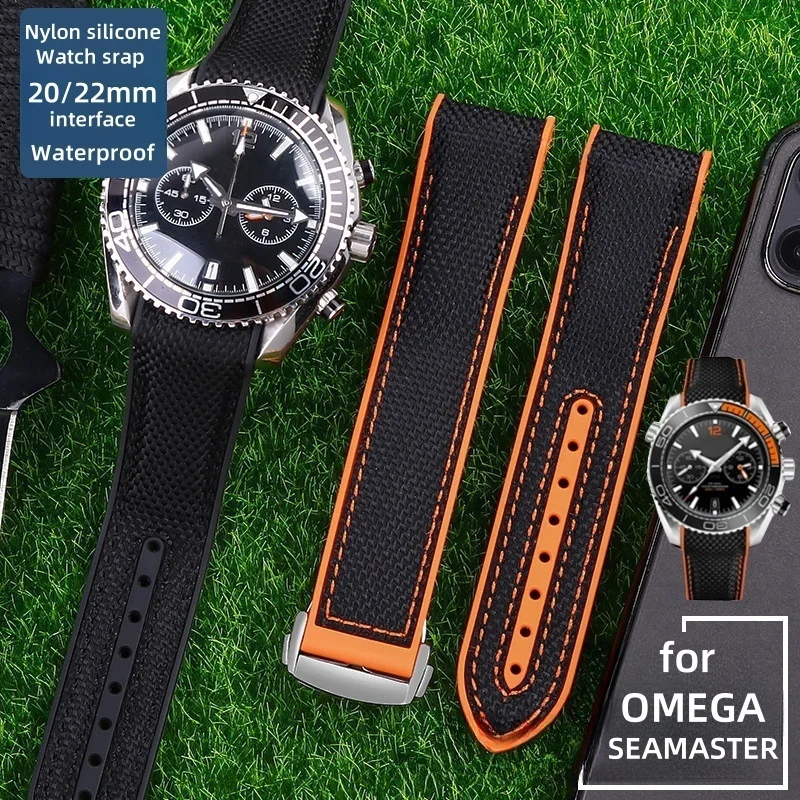 20/22mm Nylon Silicone rubber Watch Strap for OMEGA SEAMASTER 8900/9900 Folding buckle Watchband waterproof Man Woman Bracelet
20/22mm Nylon Silicone rubber Watch Strap for OMEGA SEAMASTER 8900/9900 Folding buckle Watchband waterproof Man Woman Bracelet