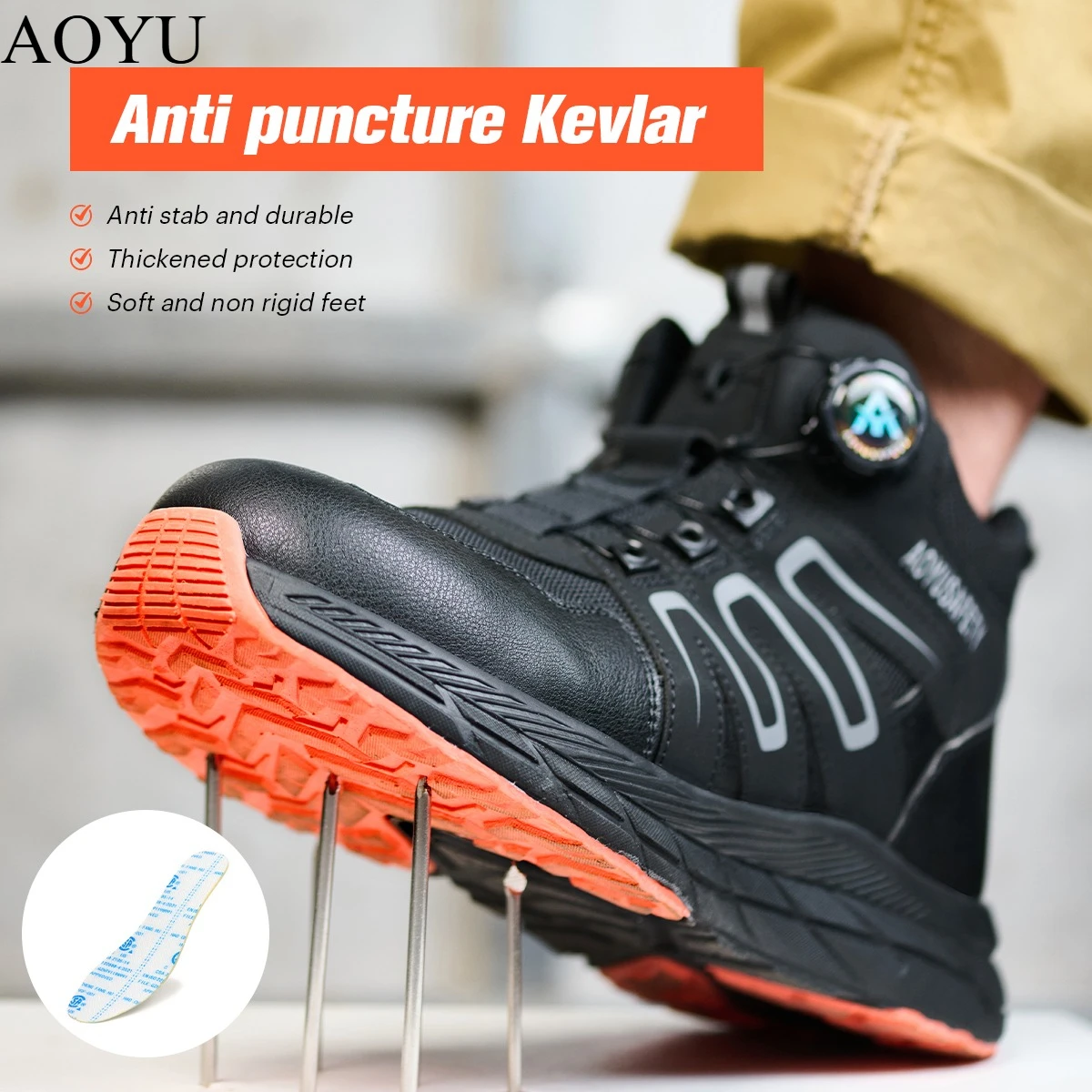 AOYU/2026, мужские ботинки, защитная обувь, рабочая обувь со стальным носком, мужская защитная обувь с защитой от проколов, мужские и женские рабочие защитные ботинки
AOYU/2026, мужские ботинки, защитная обувь, рабочая обувь со стальным носком, мужская защитная обувь с защитой от проколов, мужские и женские рабочие защитные ботинки