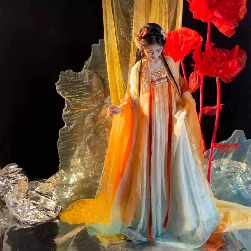 2025 Hanfu Dress Women Chinese Traditional Embroidery Hanfu Female Carnival Fairy Cosplay Costume Hanfu Orange Dress Plus Size
2025 Hanfu Dress Women Chinese Traditional Embroidery Hanfu Female Carnival Fairy Cosplay Costume Hanfu Orange Dress Plus Size
