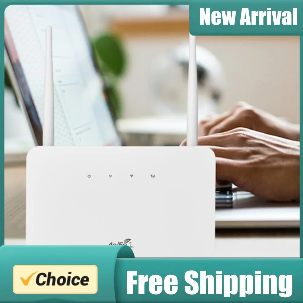 WiFi Router 300Mbps 4G Router Wireless Modem External Antenna with Sim Card Slot EU Plug Internet Connection