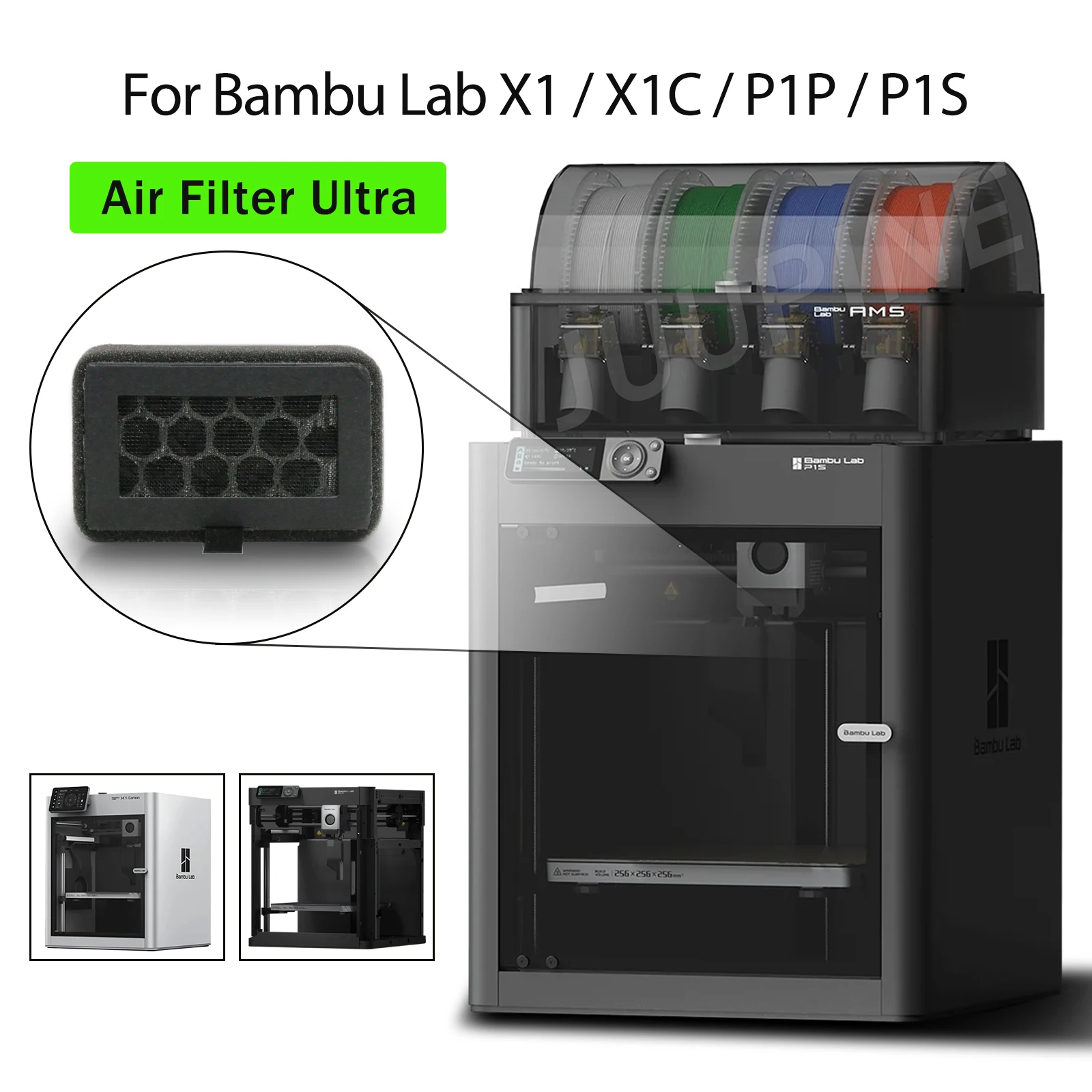 Комбинированный воздушный фильтр с активированным углем для Bambu Lab HEPA 13 + Ultra для X1C P1S P1P, аксессуары для 3D-принтеров, замена OEM
Комбинированный воздушный фильтр с активированным углем для Bambu Lab HEPA 13 + Ultra для X1C P1S P1P, аксессуары для 3D-принтеров, замена OEM