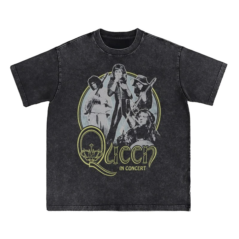 QUEEN Wash Do Old Queen Vintage American Street Punk Rock Short Sleeve Men Tshirt Women Fashion Street Hip-hop Top
QUEEN Wash Do Old Queen Vintage American Street Punk Rock Short Sleeve Men Tshirt Women Fashion Street Hip-hop Top
