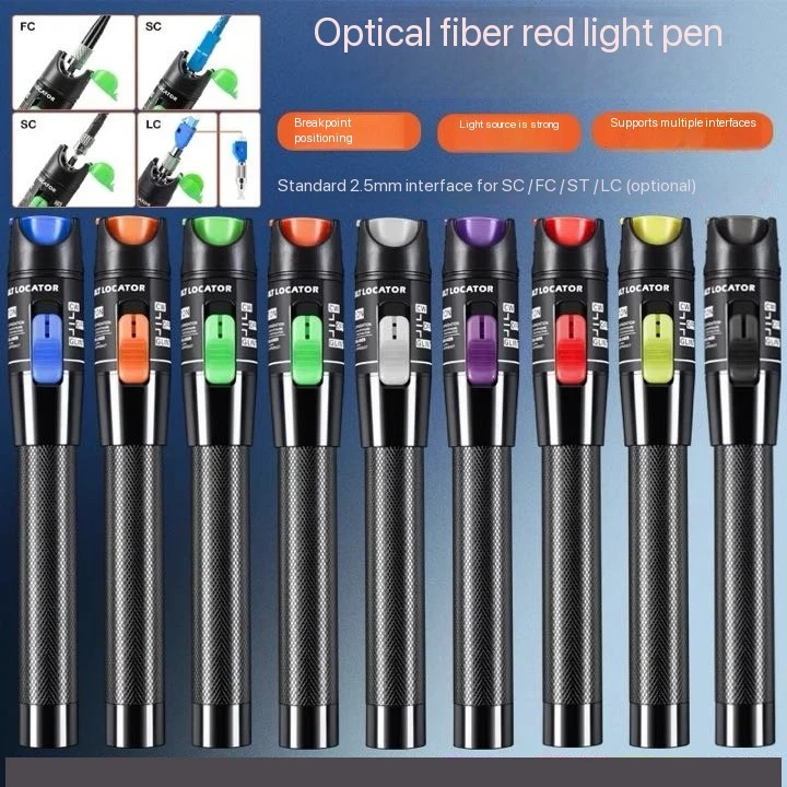 50MW FTTH Fiber Optic Tester Pen Type Red Laser optical fiberLight 50KM Visual Fault Locator Optical Cable Tester
50MW FTTH Fiber Optic Tester Pen Type Red Laser optical fiberLight 50KM Visual Fault Locator Optical Cable Tester