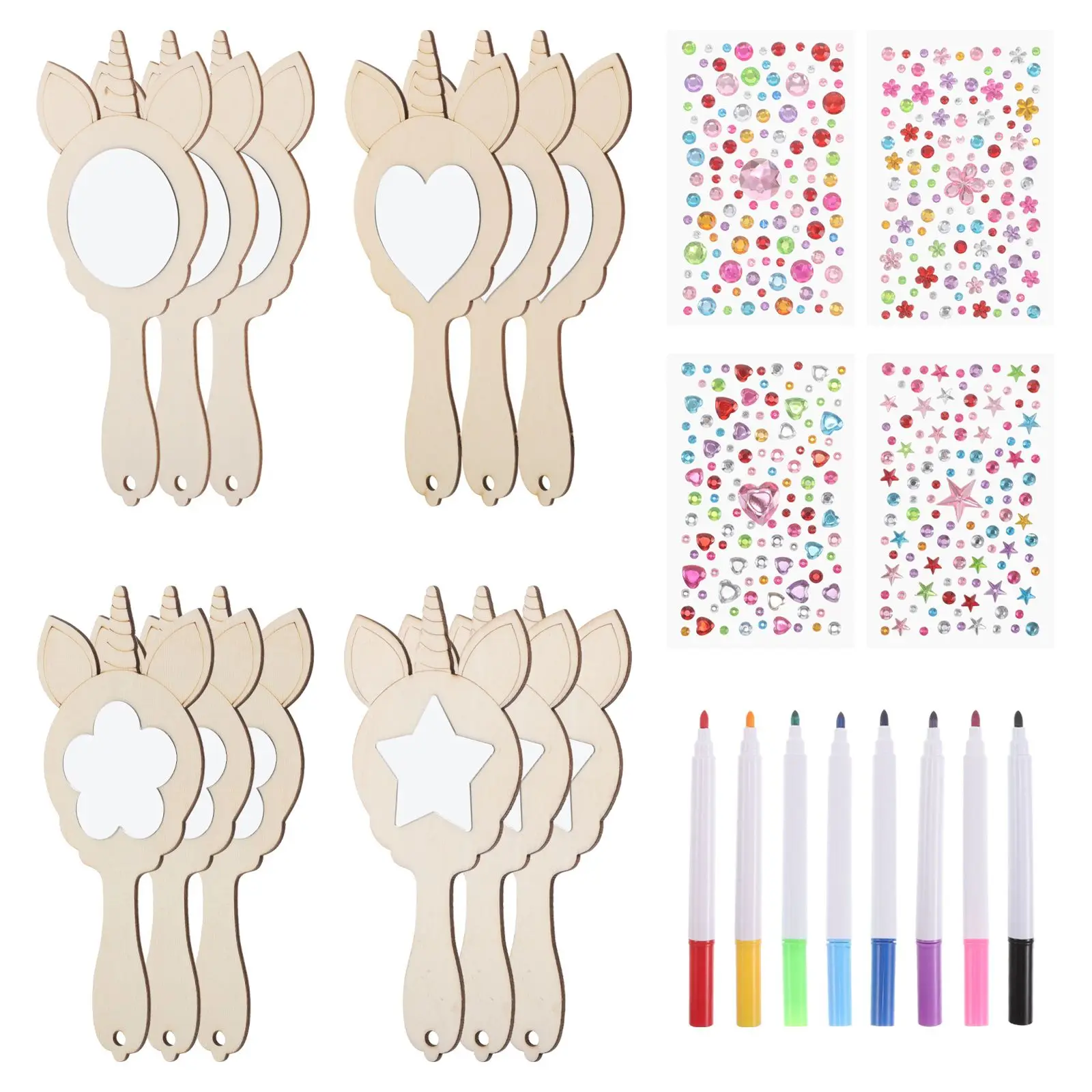 Unicorn Mirror Small H held Wooden Craft DIY Vintage Portable Kids Makeup Paint Sewing Accessories
Unicorn Mirror Small H held Wooden Craft DIY Vintage Portable Kids Makeup Paint Sewing Accessories