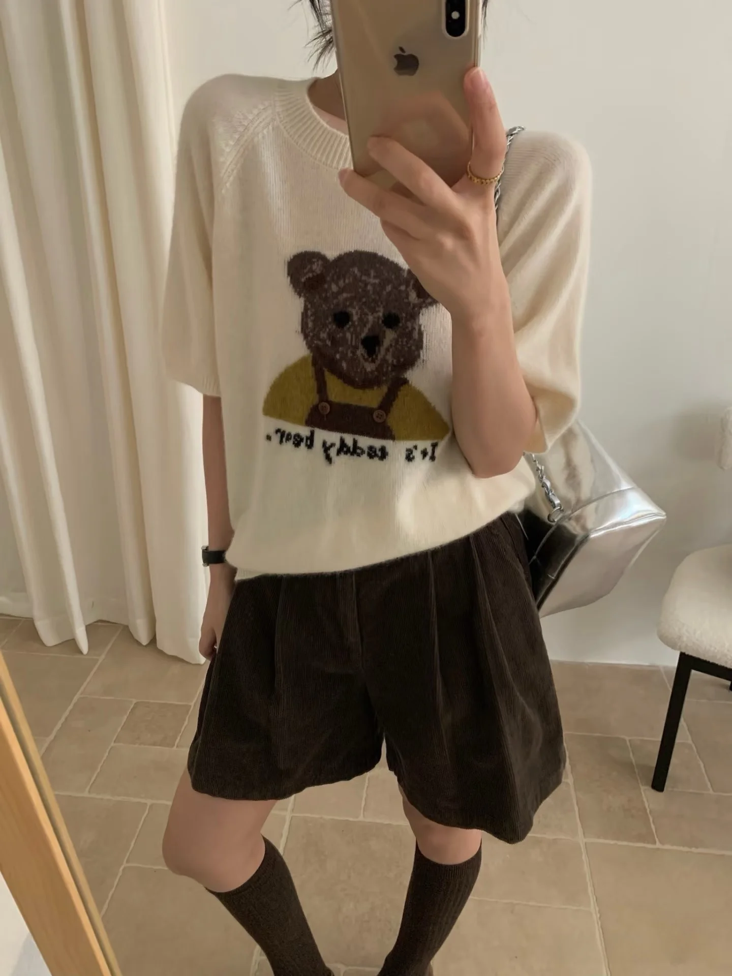 Korean Sle Bear Embroidery ort Sve round Ne Knitted Top Inner Wear Outer Wear Spring Summer New Arrival Base Layer S...
Korean Sle Bear Embroidery ort Sve round Ne Knitted Top Inner Wear Outer Wear Spring Summer New Arrival Base Layer S...