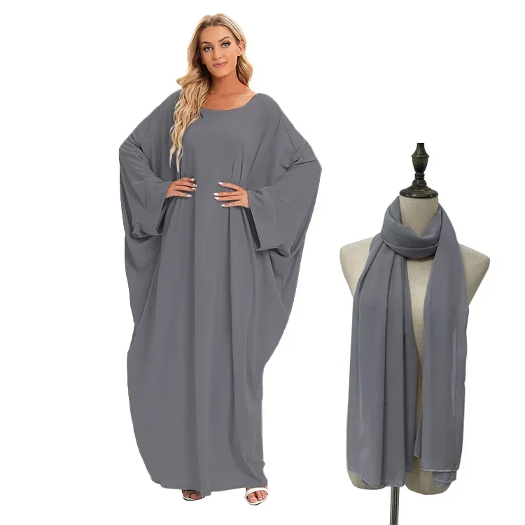 2023 Muslim Abayas for Women Bat Sleeve Loose Simple Dress Solid Casual Long Skirt Muslim Dress Women Dubai Turkey Islam Clothes
2023 Muslim Abayas for Women Bat Sleeve Loose Simple Dress Solid Casual Long Skirt Muslim Dress Women Dubai Turkey Islam Clothes