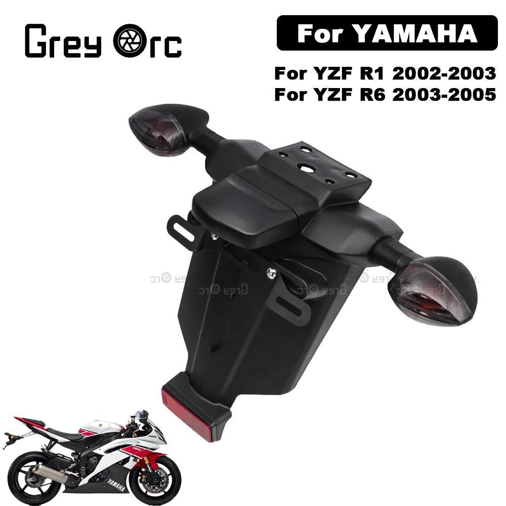 For Yamaha YZF R1 2002-2003 YZF R6 2003-2005 Accessories Motorcycle Rear Mudguard Rear Turn Signal License Plate Light Bracket
For Yamaha YZF R1 2002-2003 YZF R6 2003-2005 Accessories Motorcycle Rear Mudguard Rear Turn Signal License Plate Light Bracket