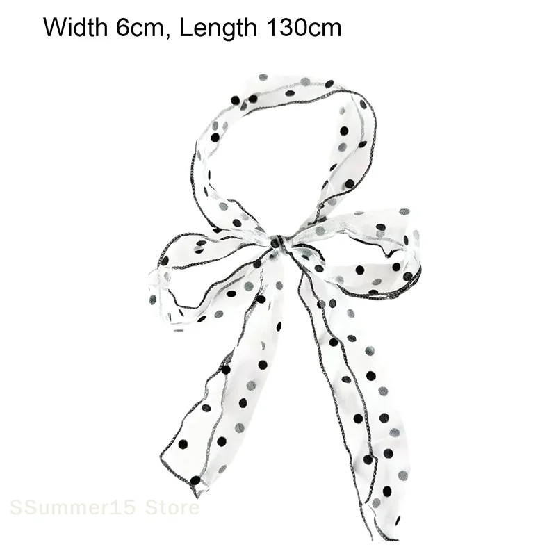 【R】Fashionable Lace Mesh Polka Dot Scarf For Women Summer Lightweight Sweet Versatile Neck Accessory With Ribbon
【R】Fashionable Lace Mesh Polka Dot Scarf For Women Summer Lightweight Sweet Versatile Neck Accessory With Ribbon