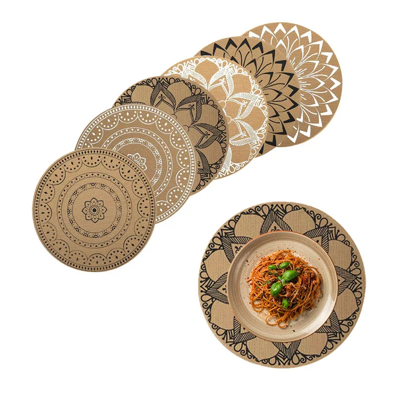 2pcs/ jute placemats Round linen-like PVC retro insulation mats Nordic Palace washable woven placemats
2pcs/ jute placemats Round linen-like PVC retro insulation mats Nordic Palace washable woven placemats