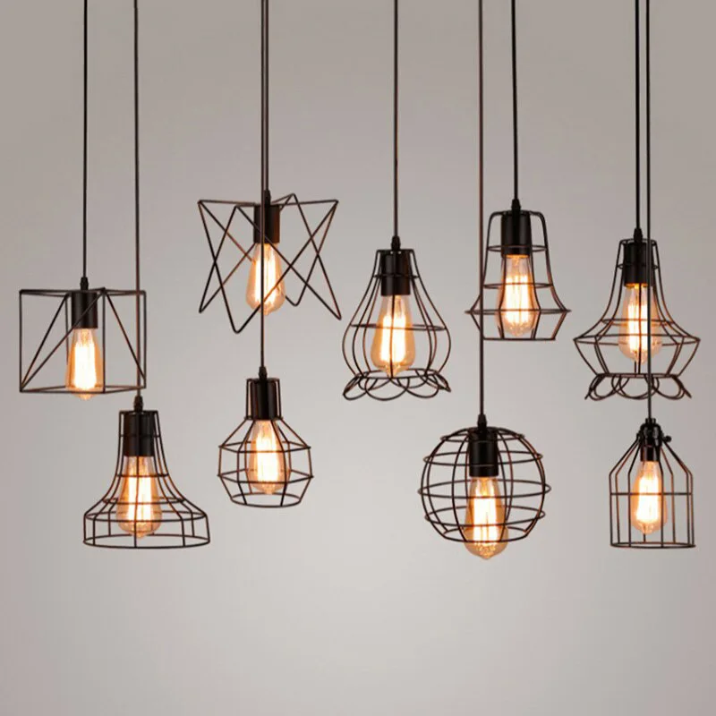 Nordic LED Pendant Lights Indoor Lighting Hanging Lamp Room Decoration Bedroom Living Room Restaurant Retro Iron Birdcage Light
Nordic LED Pendant Lights Indoor Lighting Hanging Lamp Room Decoration Bedroom Living Room Restaurant Retro Iron Birdcage Light