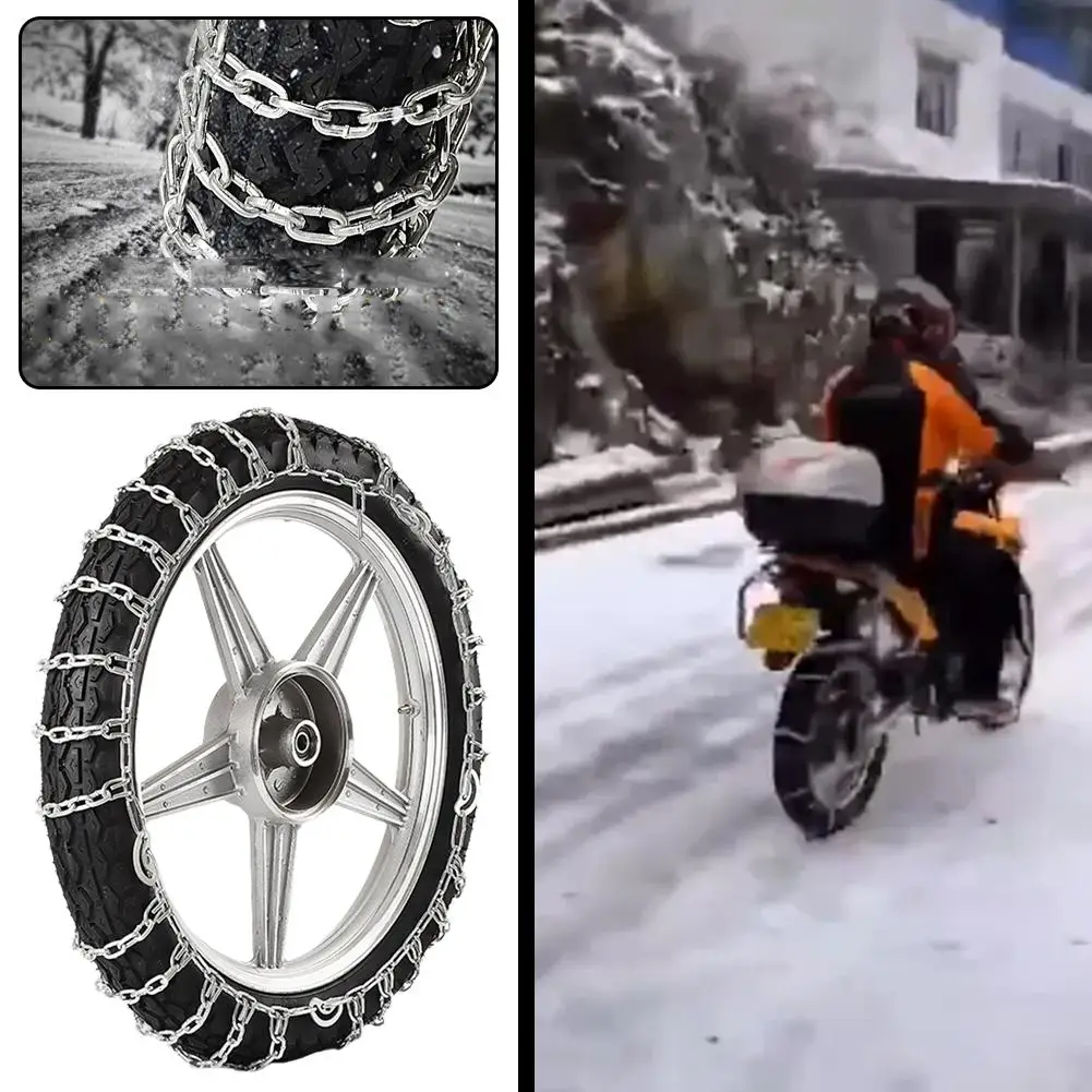Motorcycle Snow Chains Wear-resistant Anti-skid Automatic Snow Tire Mud Chain Accessories Fixing Road Motorcycle P6T2
Motorcycle Snow Chains Wear-resistant Anti-skid Automatic Snow Tire Mud Chain Accessories Fixing Road Motorcycle P6T2