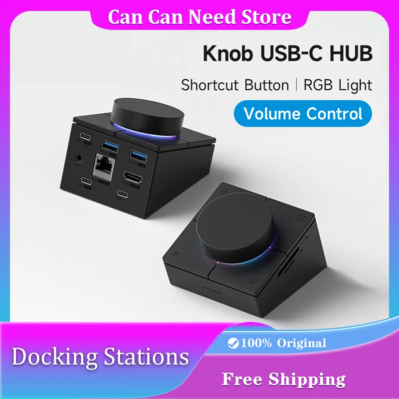 Hagibis UC-1102A Knob Docking Station Type-c Desktop Volume Adjustment Knob Controller Docking Computer Multimedia Controller
Hagibis UC-1102A Knob Docking Station Type-c Desktop Volume Adjustment Knob Controller Docking Computer Multimedia Controller