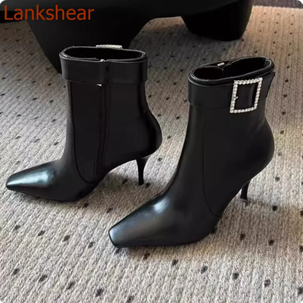 Pointed Toe Square Diamond Women Boots Mid Calf Women Shoes Stiletto Heels Solid Sexy Party Casual Comfortable 2024 New Arrival
Pointed Toe Square Diamond Women Boots Mid Calf Women Shoes Stiletto Heels Solid Sexy Party Casual Comfortable 2024 New Arrival