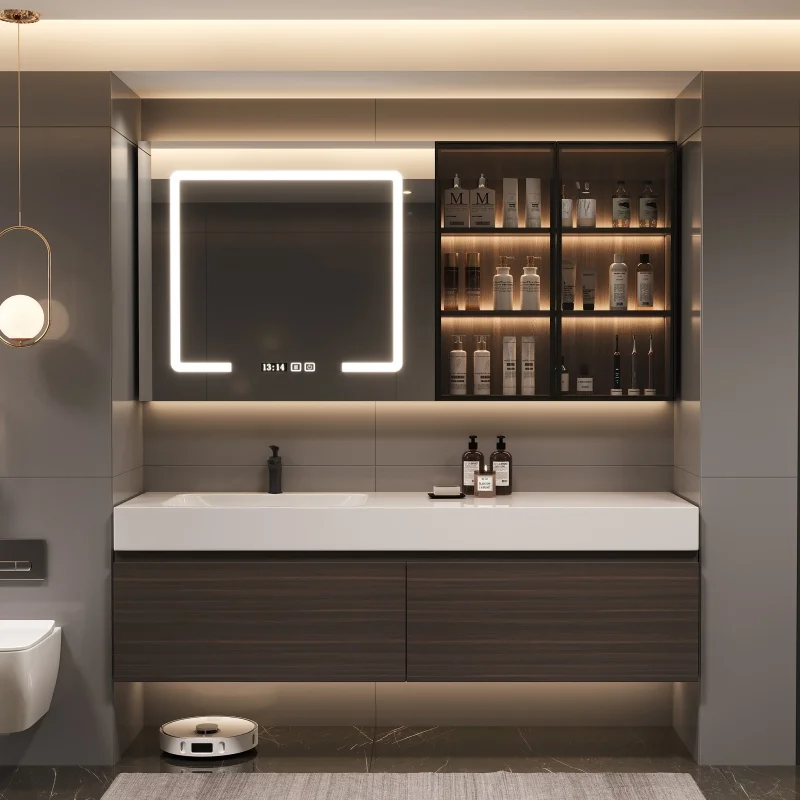 Bathroom Cabinet, Bathroom Washbasin, Rock Slab Seamless Integrated Washbasin Cabinet Combination Washbasin Customization
Bathroom Cabinet, Bathroom Washbasin, Rock Slab Seamless Integrated Washbasin Cabinet Combination Washbasin Customization