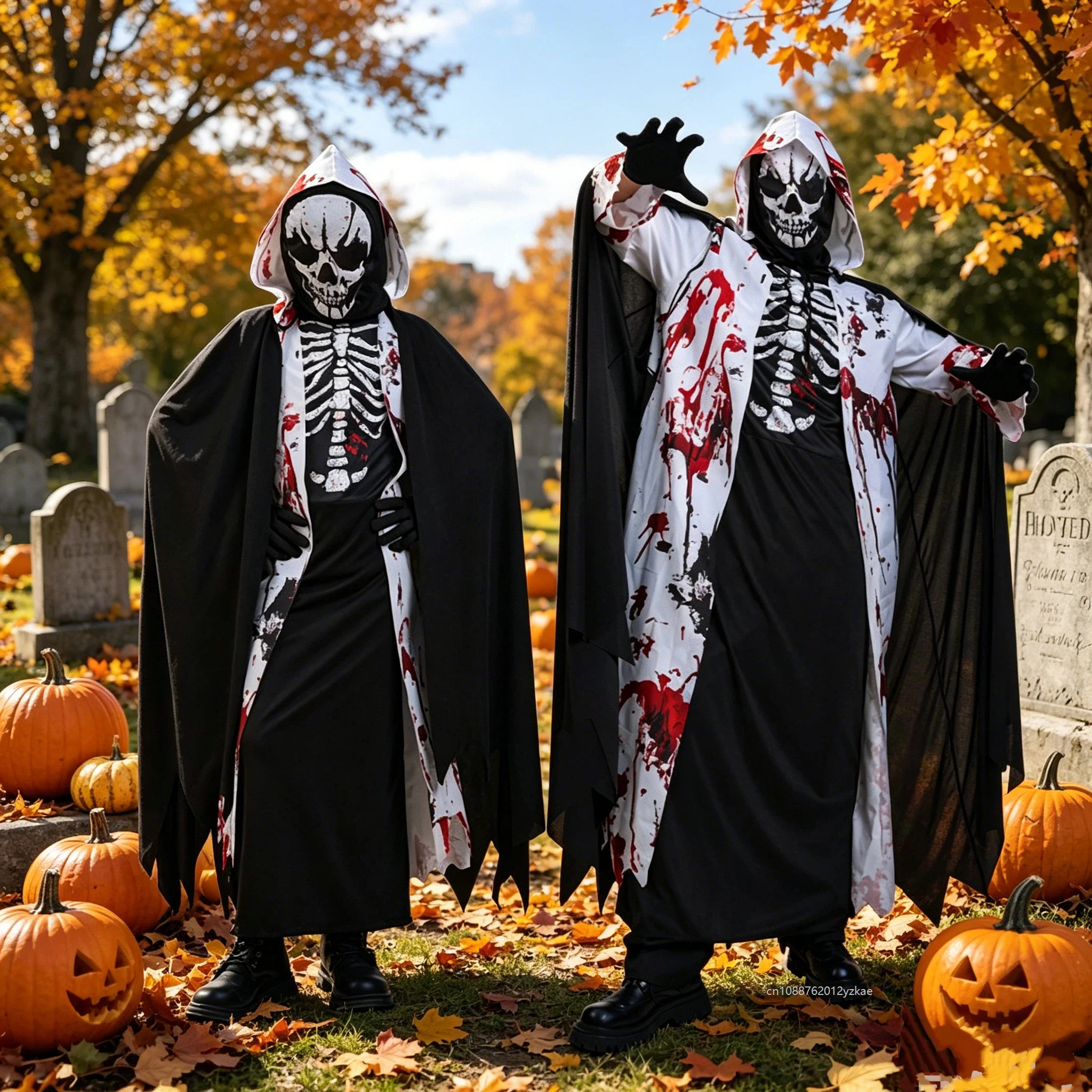2026 Scary Skeleton Costume Halloween Adult Enfant Death God Dress Up Party Masquerade Costume Clothes Spooky Skeleton Outfit
2026 Scary Skeleton Costume Halloween Adult Enfant Death God Dress Up Party Masquerade Costume Clothes Spooky Skeleton Outfit