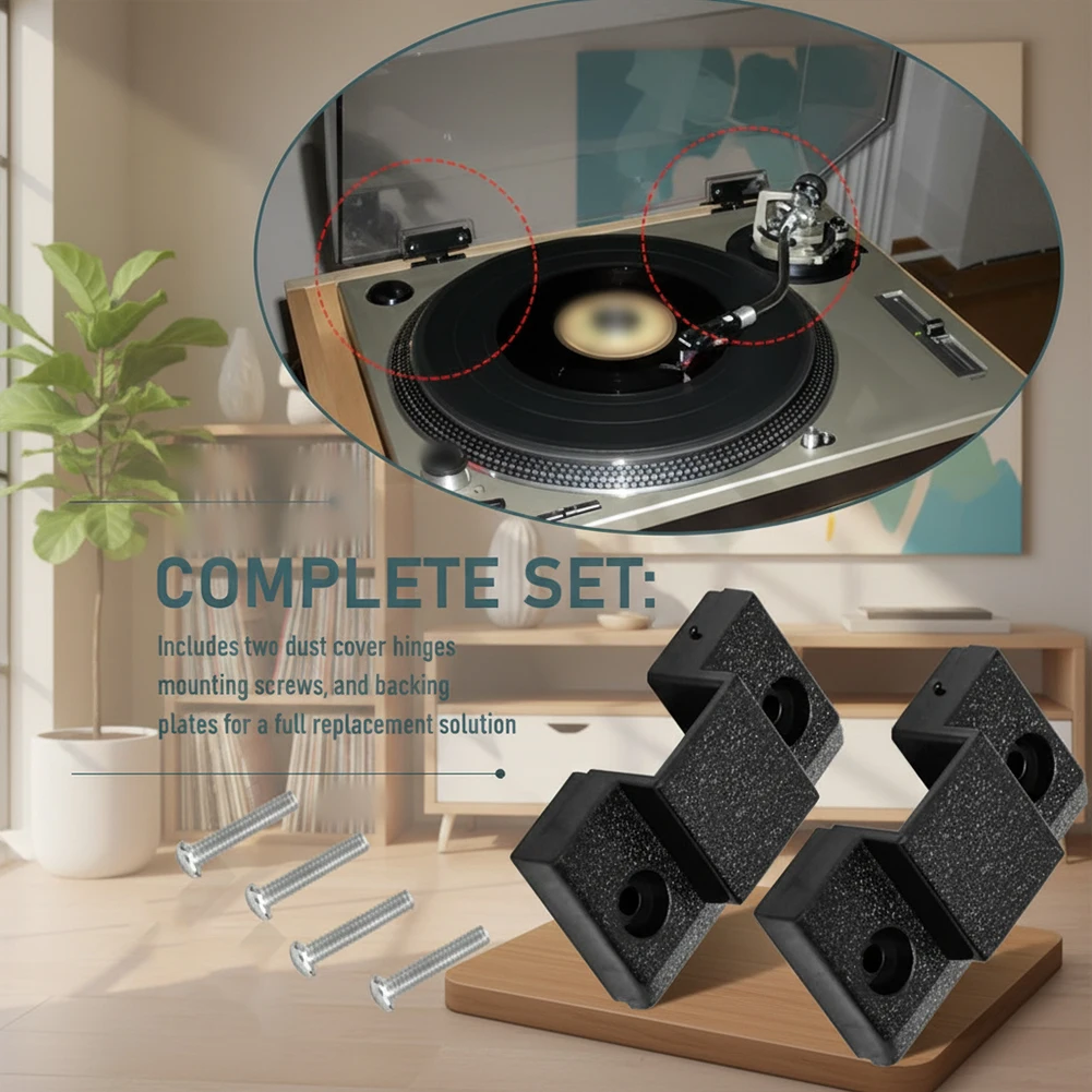 Turntable Lid Support Hinge Compatible with Standard Record Player Enclosures Requiring Mechanical Reinforcement
Turntable Lid Support Hinge Compatible with Standard Record Player Enclosures Requiring Mechanical Reinforcement