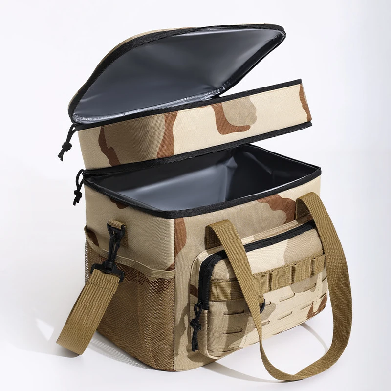 Double-walled insulated cooler bag, portable and leak-proof, ideal for camping, picnics, fishing and travel
Double-walled insulated cooler bag, portable and leak-proof, ideal for camping, picnics, fishing and travel