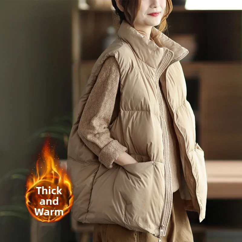Lightweight Thin Padded Jaet Women's Cotton down Vest Svel Thiened Brand End-of-Line Goods for Casual Wear
Lightweight Thin Padded Jaet Women's Cotton down Vest Svel Thiened Brand End-of-Line Goods for Casual Wear