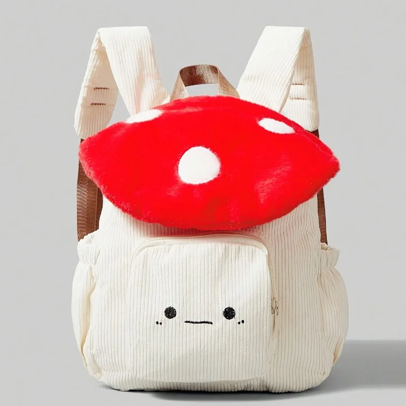 Вельветовый рюкзак-гриб с плюшевыми красными грибами и белыми точками — регулируемые лямки, мини-сумка с магнитной пряжкой, мягкая
Вельветовый рюкзак-гриб с плюшевыми красными грибами и белыми точками — регулируемые лямки, мини-сумка с магнитной пряжкой, мягкая