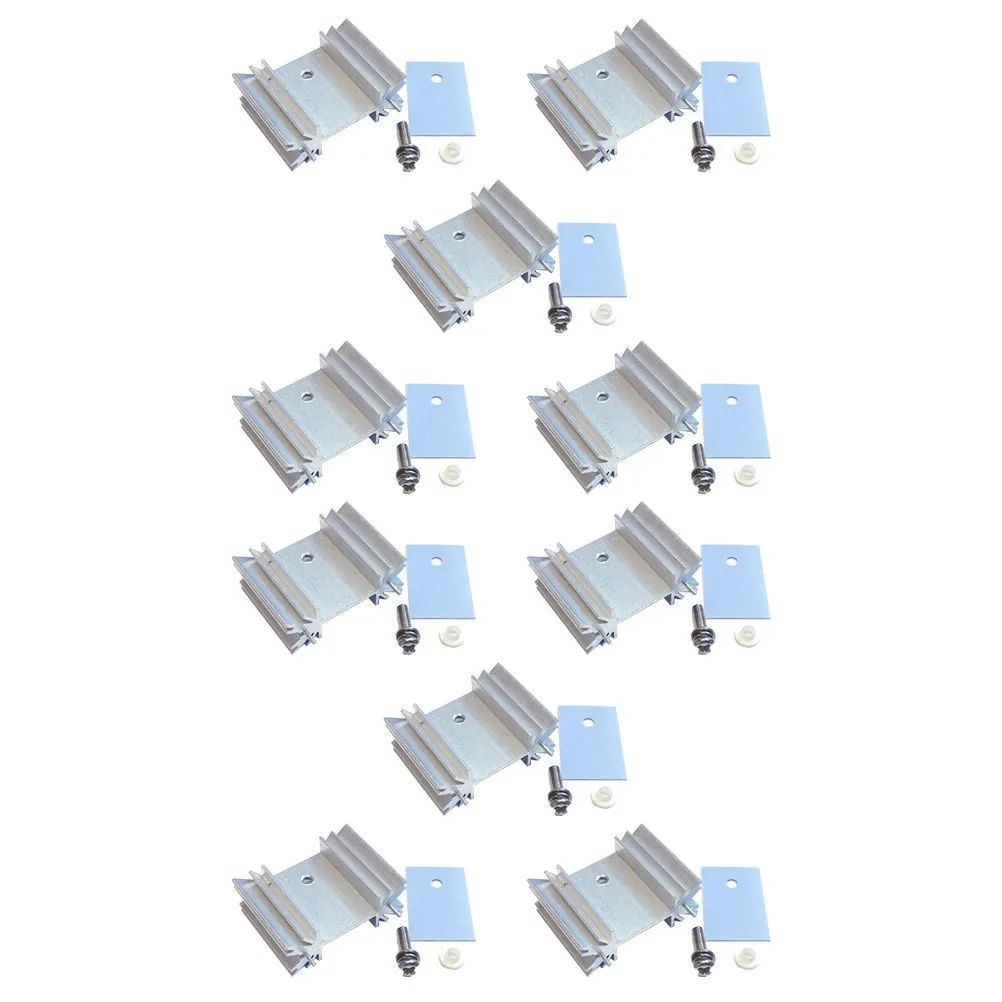 Комплект металлических алюминиевых радиаторов для охлаждения транзисторов TO-220, электронный радиатор для отвода тепла, для полупроводниковых устройств
Комплект металлических алюминиевых радиаторов для охлаждения транзисторов TO-220, электронный радиатор для отвода тепла, для полупроводниковых устройств