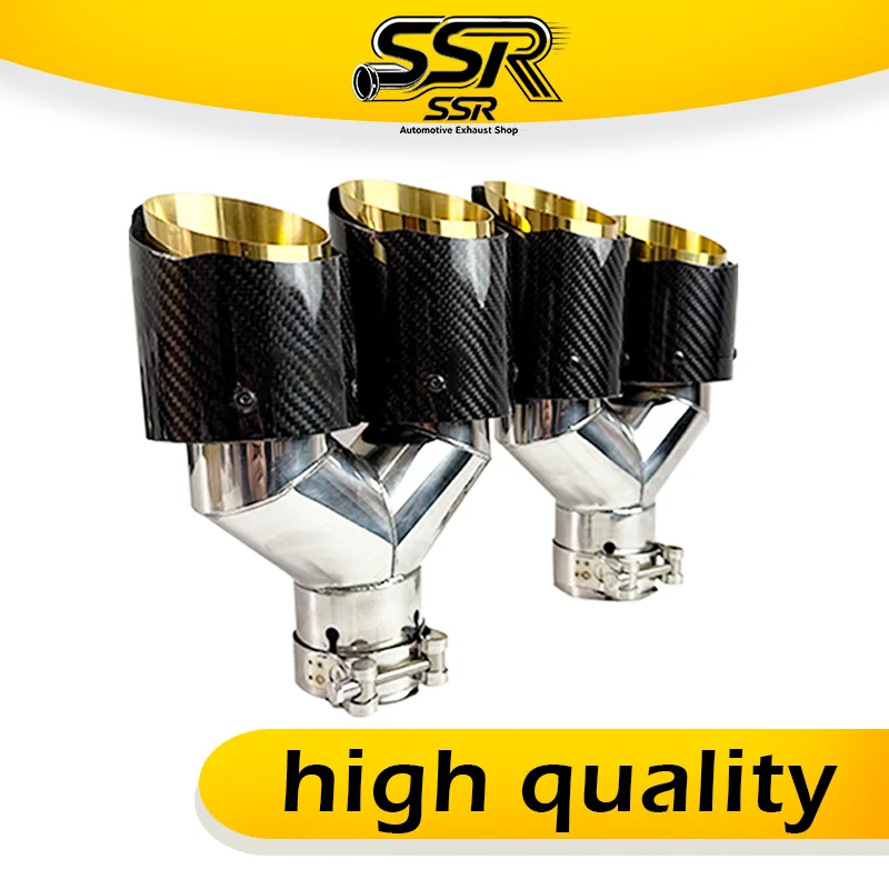 1PCS AK LOGO Real Carbon Fiber Exhaust Tip Gold Stainless Steel Dual Outlet car muffler pipe Universal Auto End Pipe Modify
1PCS AK LOGO Real Carbon Fiber Exhaust Tip Gold Stainless Steel Dual Outlet car muffler pipe Universal Auto End Pipe Modify