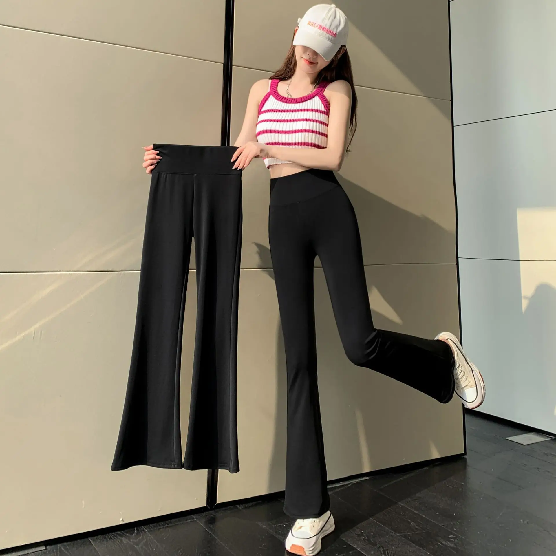 Spring Summer New Shark Skin Hoof Pants Women's Casual High Waist Slimming Elastic Floor Length Micro Flared Pants
Spring Summer New Shark Skin Hoof Pants Women's Casual High Waist Slimming Elastic Floor Length Micro Flared Pants