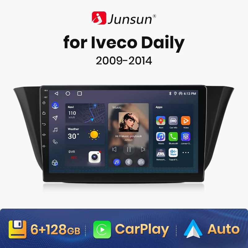 Junsun V1 AI Voice Wireless CarPlay Android Auto Radio for Iveco Daily 2014 - 2021 4G Car Multimedia GPS 2din autoradio
Junsun V1 AI Voice Wireless CarPlay Android Auto Radio for Iveco Daily 2014 - 2021 4G Car Multimedia GPS 2din autoradio