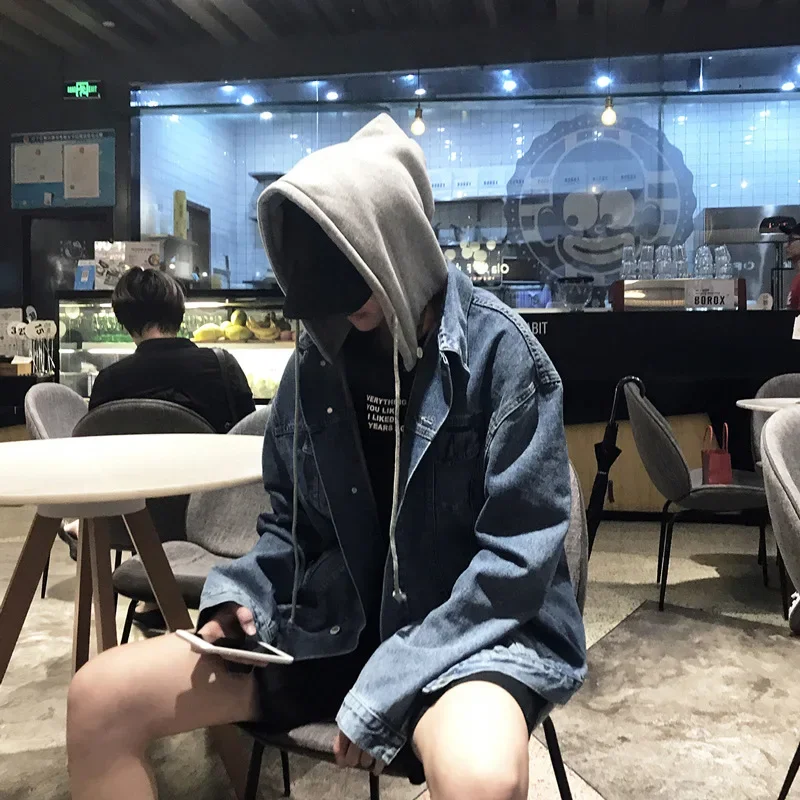 Denim Jacket Mens Hooded Slim Fit Casual Streetwear Jean Jackets Long Sleeve Trendy Outerwear Spring Autumn 2023 Jacket Coat Men
Denim Jacket Mens Hooded Slim Fit Casual Streetwear Jean Jackets Long Sleeve Trendy Outerwear Spring Autumn 2023 Jacket Coat Men