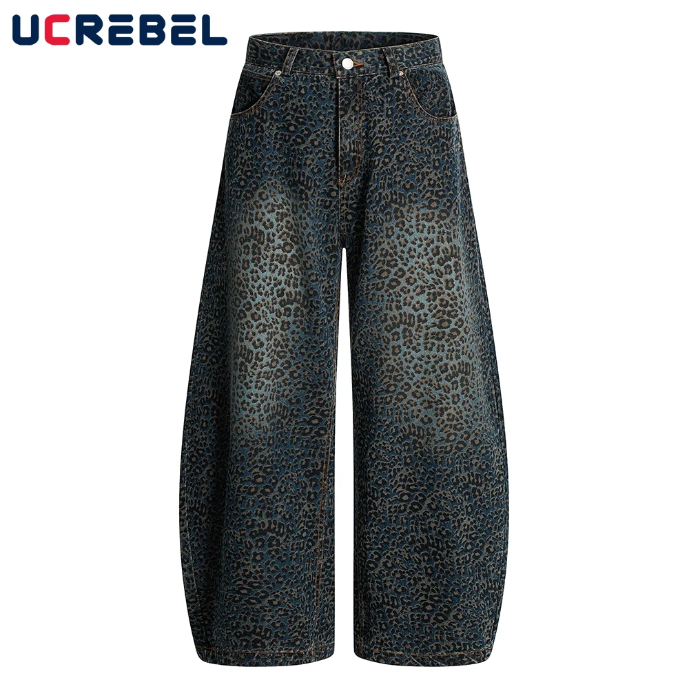 Retro Leopard Jeans Mens Pocket High Street Washed Distressed Loose Wide Leg Denim Curved Blade Pants Men
Retro Leopard Jeans Mens Pocket High Street Washed Distressed Loose Wide Leg Denim Curved Blade Pants Men