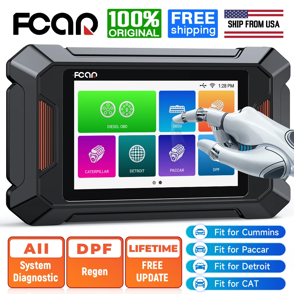FCAR F803 Heavy Duty Truck Scanner DPF Regen Diesel Code Reader for American Diesel Engine for Cummins/Detroit/Paccar/Kenworth
FCAR F803 Heavy Duty Truck Scanner DPF Regen Diesel Code Reader for American Diesel Engine for Cummins/Detroit/Paccar/Kenworth